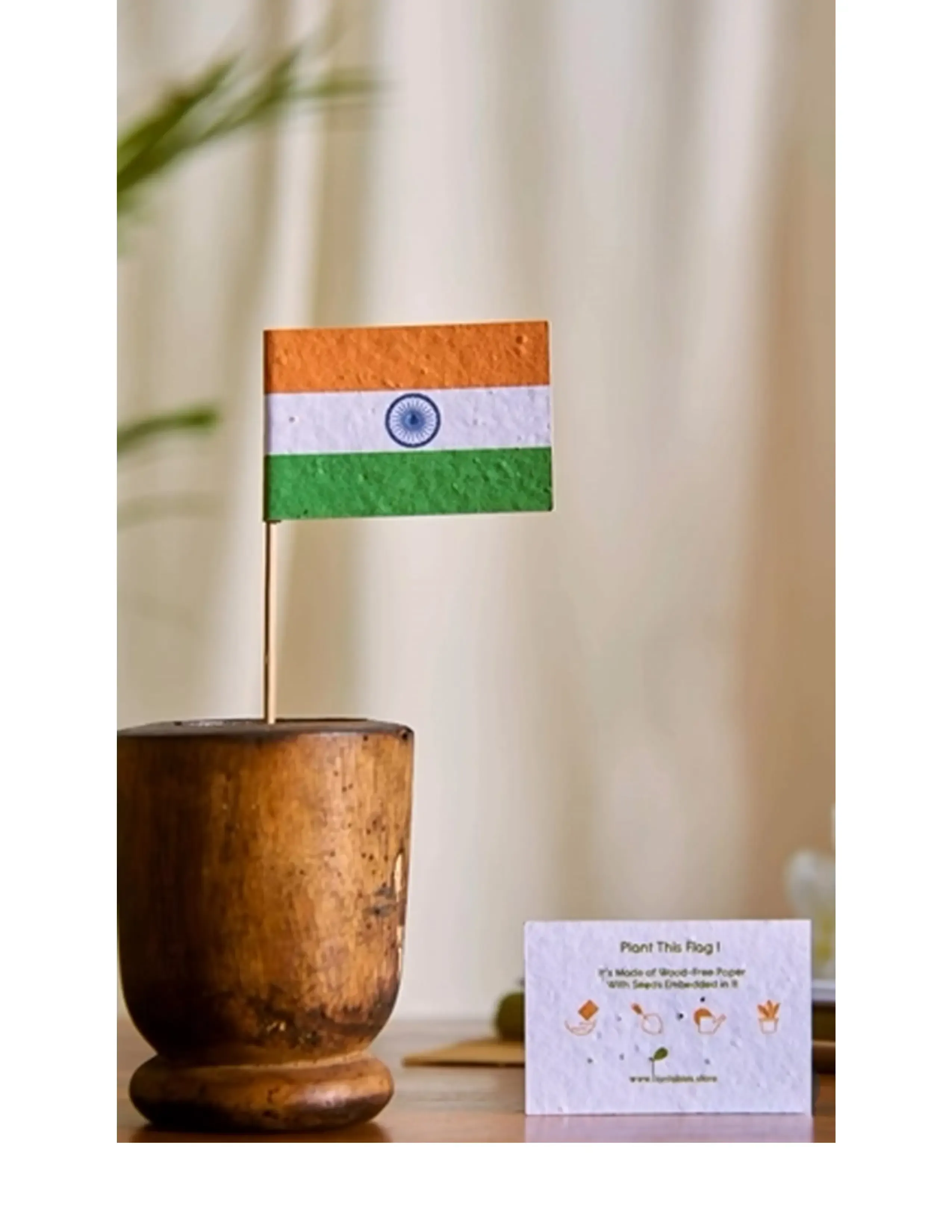 Plantable Seed Paper Indian Flag | Eco-Friendly Biodegradable National Flag | Independence Day